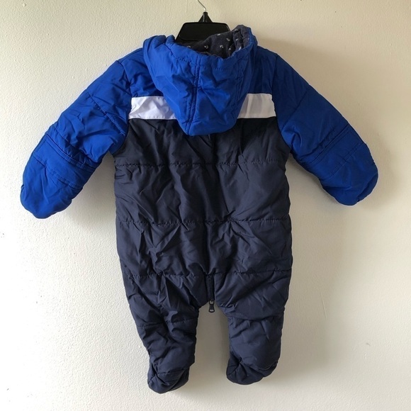 Náutica Blue Baby Snowsuit Jumpsuit 3-6 M - Picture 2 of 11